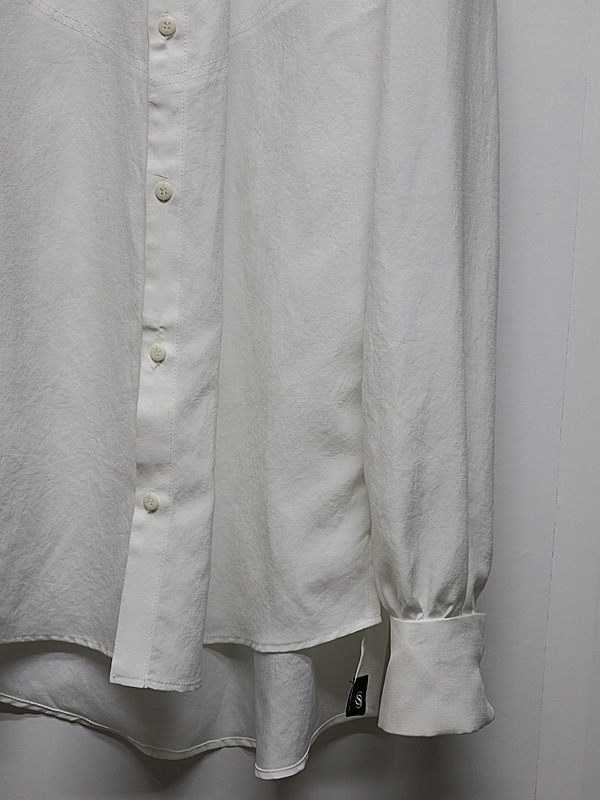 (ͽ���ʡ�5��6������ͽ��/THE ONENESS�������ͥ�/Back Satin W-Cuffs Shirt/White