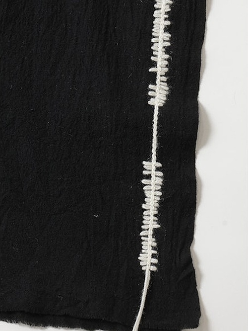 Ground Y饦ɥ磻/TETANY WOOL HAND STITCH SCARF/BLACK