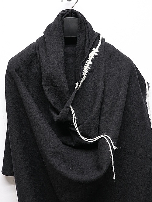 Ground Y饦ɥ磻/TETANY WOOL HAND STITCH SCARF/BLACK