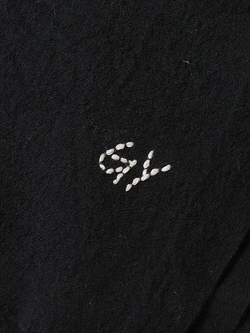 Ground Y饦ɥ磻/TETANY WOOL HAND STITCH SCARF/BLACK