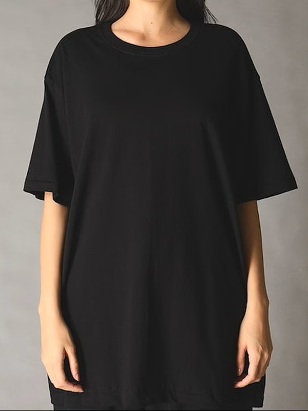 Ground Y�����饦��ɥ磻/20/- JERSEY MESSAGE T-SHIRT/BLACK