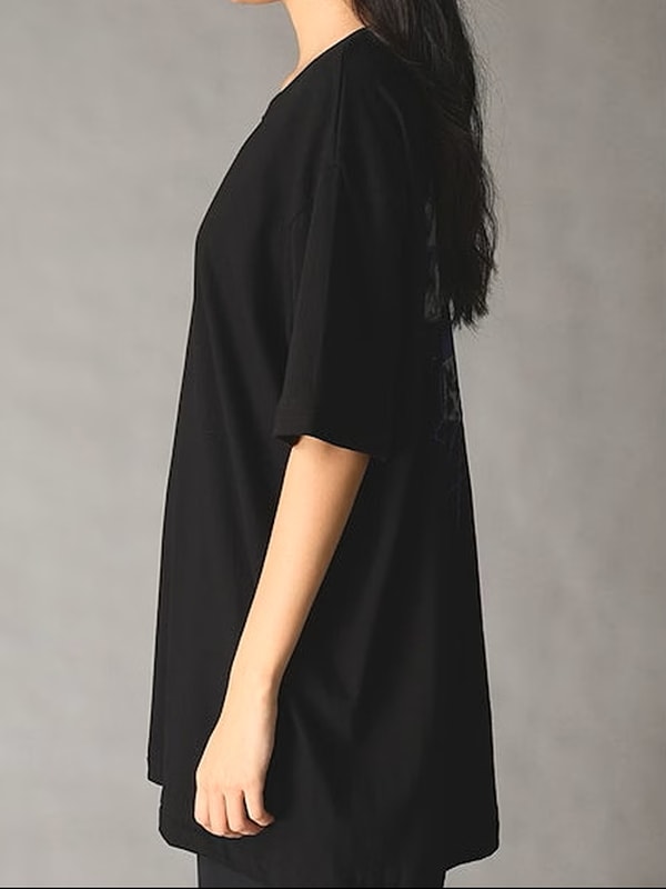 Ground Y�����饦��ɥ磻/20/- JERSEY MESSAGE T-SHIRT/BLACK