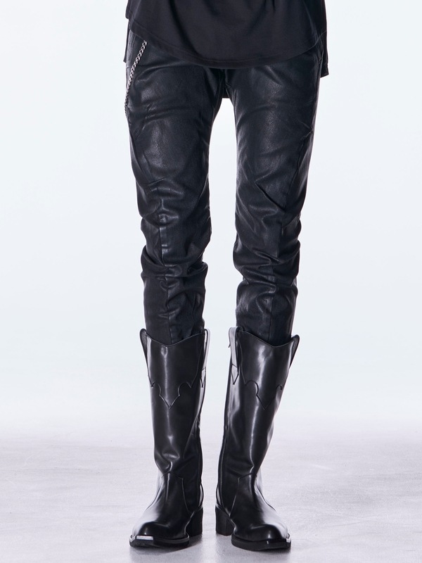 (ͽ���ʡ�11������12������ͽ��/kiryuyrik������奦����奦/Denim Curve Pants/Black