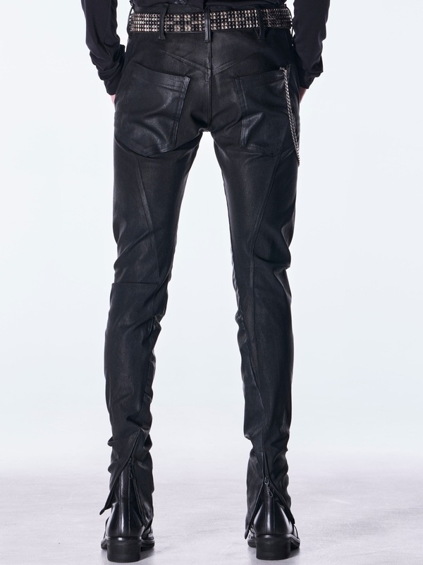 (ͽ���ʡ�11������12������ͽ��/kiryuyrik������奦����奦/Denim Curve Pants/Black
