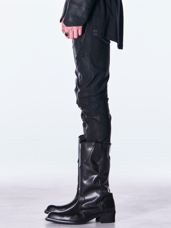 (ͽ���ʡ�11������12������ͽ��/kiryuyrik������奦����奦/Denim Curve Pants/Black