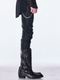 (ͽ���ʡ�11������12������ͽ��/kiryuyrik������奦����奦/Denim Curve Pants/Black