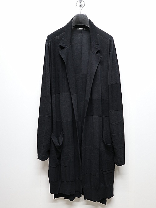 SALE30%OFF/nude:masahiko maruyama ̡:ޥҥޥ/14GG-2PLY Cotton Hard-Twisted KNIT CARDIGAN/Black