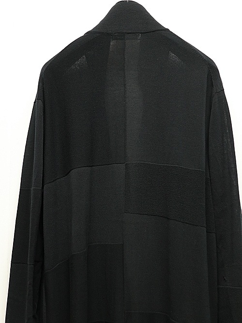 SALE30%OFF/nude:masahiko maruyama ̡:ޥҥޥ/14GG-2PLY Cotton Hard-Twisted KNIT CARDIGAN/Black