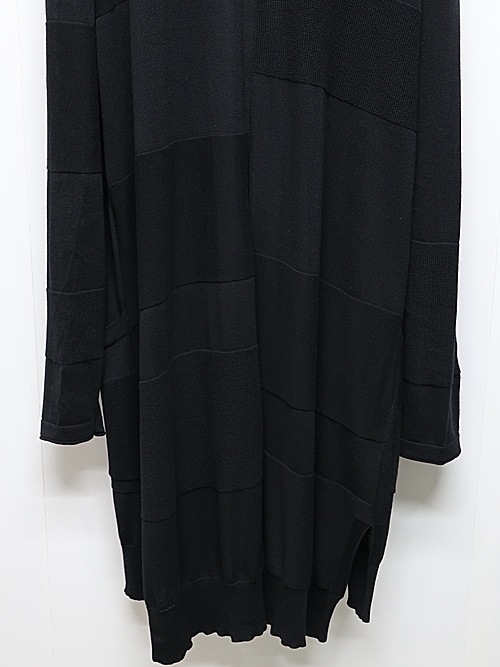 nude:masahiko maruyama ̡:ޥҥޥ/14GG-2PLY Cotton Hard-Twisted KNIT CARDIGAN/Black.