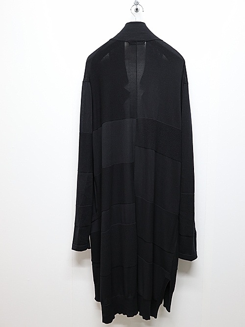 nude:masahiko maruyama ̡:ޥҥޥ/14GG-2PLY Cotton Hard-Twisted KNIT CARDIGAN/Black.