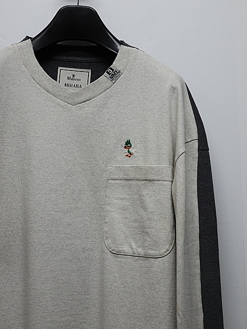 Maison MIHARA YASUHIRO��COMBINED LONG SLEEVES TEE/WHITE