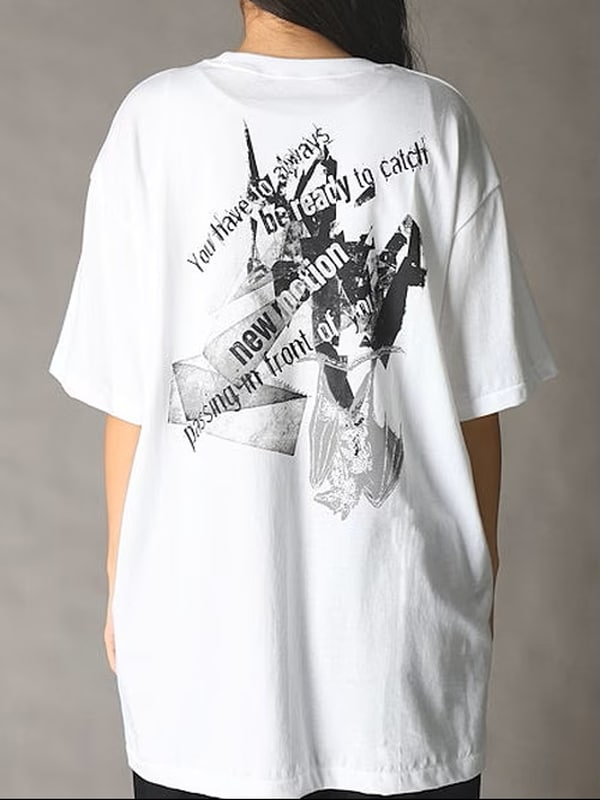 Ground Y�����饦��ɥ磻/20/- JERSEY BAT T-SHIRT/WHITE