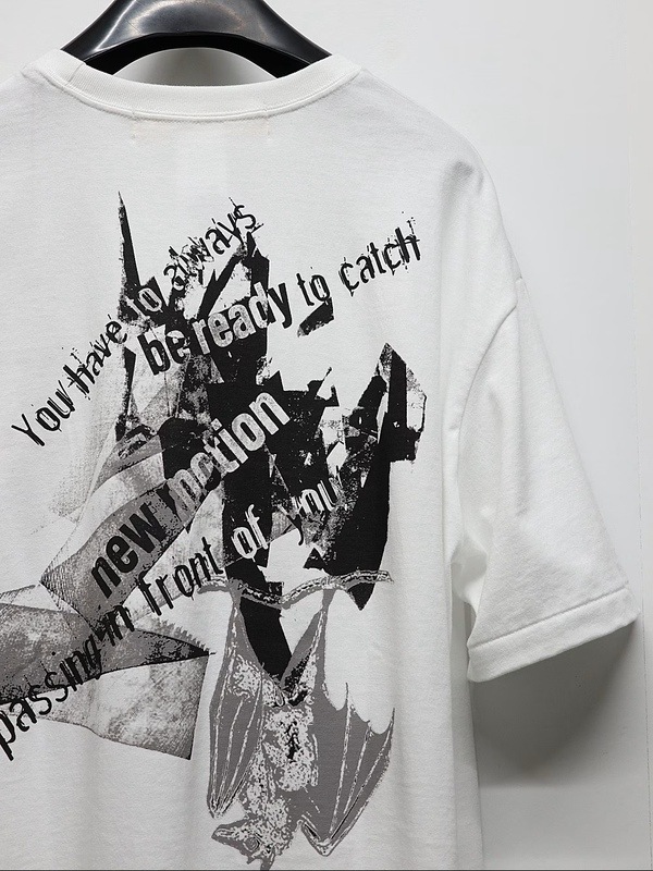 Ground Y�����饦��ɥ磻/20/- JERSEY BAT T-SHIRT/WHITE