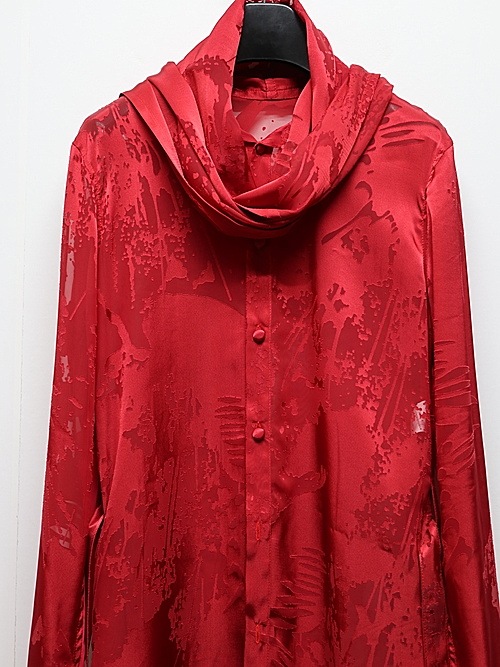 (ͽ���ʡ�7��8������ͽ��/kiryuyrik������奦����奦/Sahadow Butterfly Opal Stoal Flare Shirt/Red