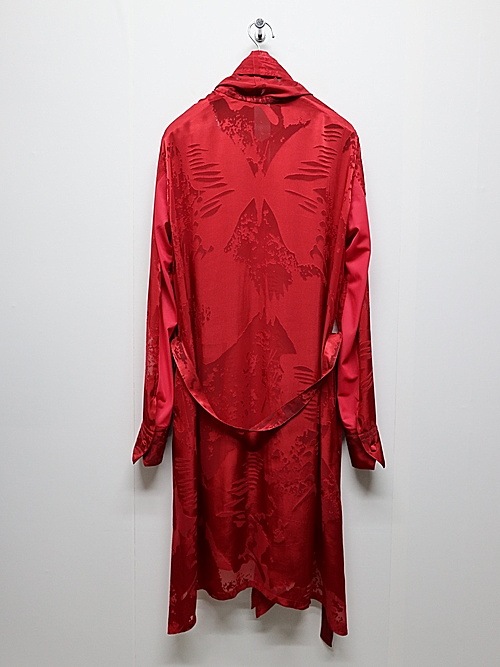 (ͽ���ʡ�7��8������ͽ��/kiryuyrik������奦����奦/Sahadow Butterfly Opal Stoal Flare Shirt/Red