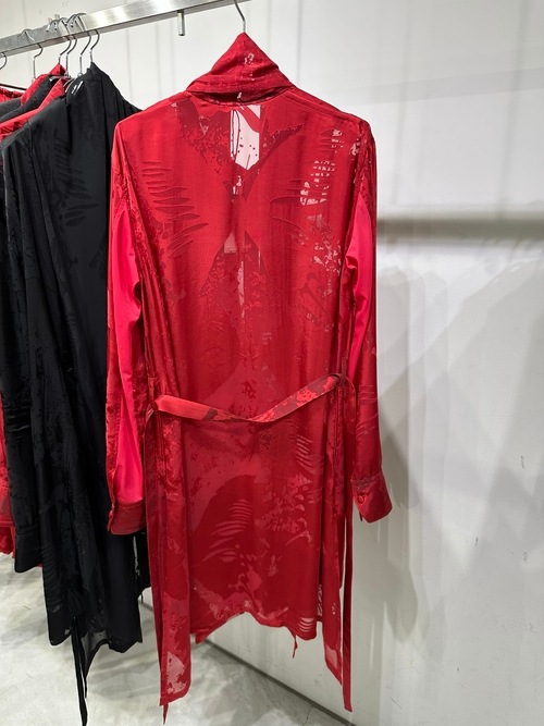 (ͽ���ʡ�7��8������ͽ��/kiryuyrik������奦����奦/Sahadow Butterfly Opal Stoal Flare Shirt/Red