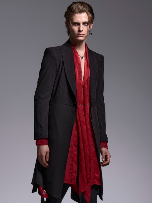 (ͽ���ʡ�7��8������ͽ��/kiryuyrik������奦����奦/Sahadow Butterfly Opal Stoal Flare Shirt/Red