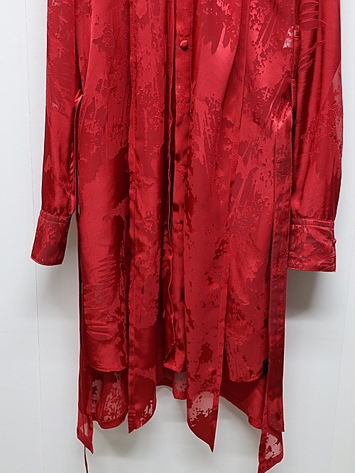 (ͽ���ʡ�7��8������ͽ��/kiryuyrik������奦����奦/Sahadow Butterfly Opal Stoal Flare Shirt/Red