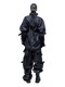 (ͽ)910ͽ/JULIUSꥦ/COATED CLOTH VEST4/BLACK