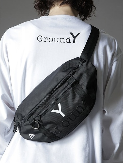 SALE30%OFF/Ground Y�����饦��ɥ磻/NEWERA Waist Bag/BLACK.