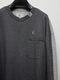 Maison MIHARA YASUHIRO��COMBINED LONG SLEEVES TEE/CHARCOAL