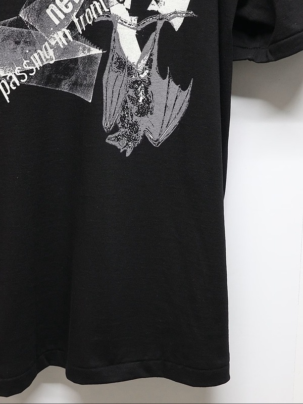 Ground Y�����饦��ɥ磻/20/- JERSEY BAT T-SHIRT/BLACK