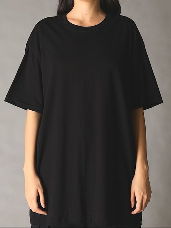 Ground Y�����饦��ɥ磻/20/- JERSEY BAT T-SHIRT/BLACK