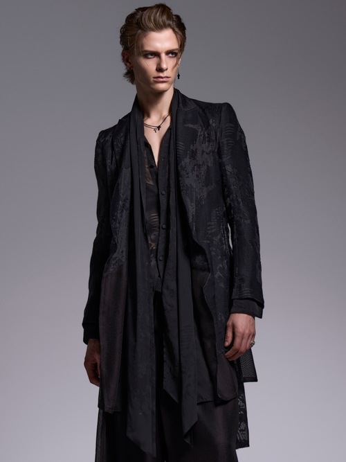 (ͽ���ʡ�7��8������ͽ��/kiryuyrik������奦����奦/Sahadow Butterfly Opal Stoal Flare Shirt/Black