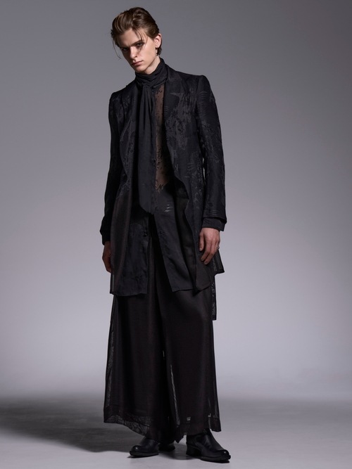 (ͽ���ʡ�7��8������ͽ��/kiryuyrik������奦����奦/Sahadow Butterfly Opal Stoal Flare Shirt/Black