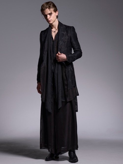 (ͽ���ʡ�7��8������ͽ��/kiryuyrik������奦����奦/Sahadow Butterfly Opal Stoal Flare Shirt/Black