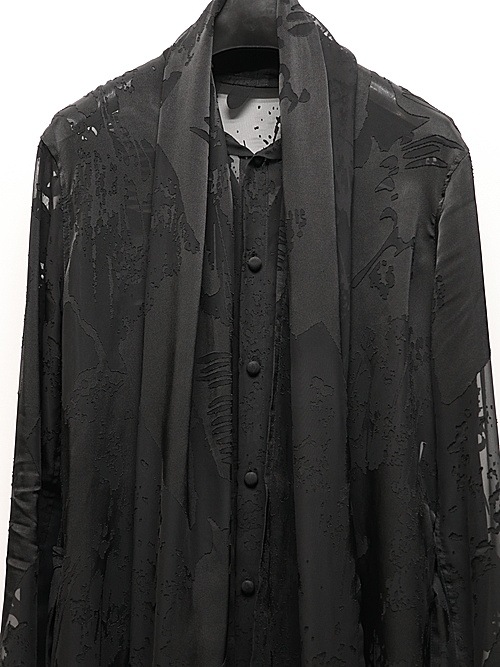 (ͽ���ʡ�7��8������ͽ��/kiryuyrik������奦����奦/Sahadow Butterfly Opal Stoal Flare Shirt/Black