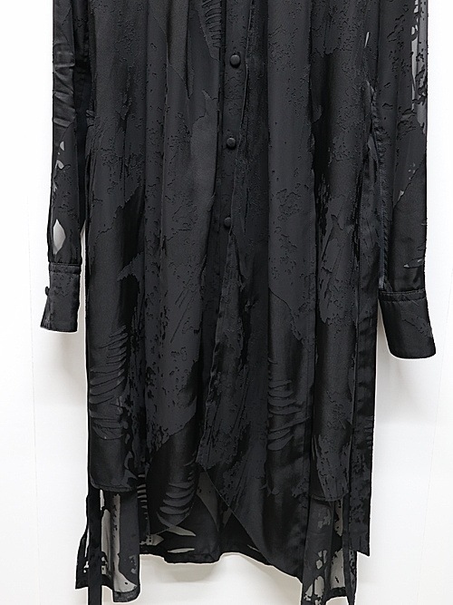 (ͽ���ʡ�7��8������ͽ��/kiryuyrik������奦����奦/Sahadow Butterfly Opal Stoal Flare Shirt/Black