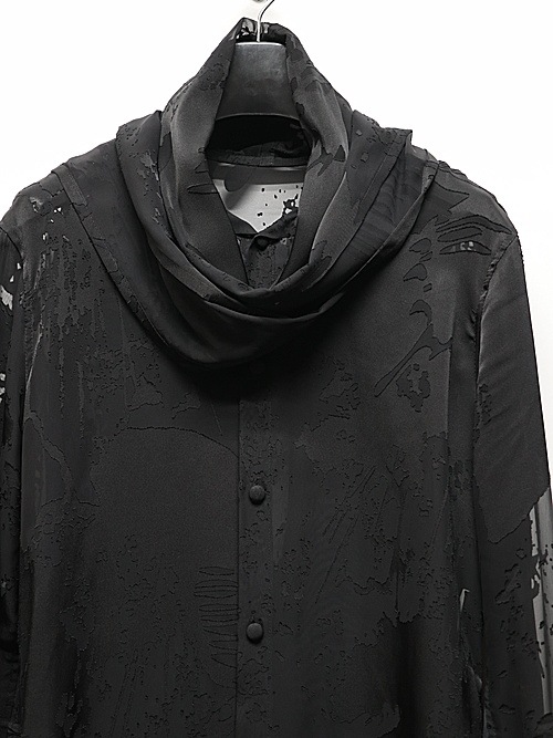 (ͽ���ʡ�7��8������ͽ��/kiryuyrik������奦����奦/Sahadow Butterfly Opal Stoal Flare Shirt/Black