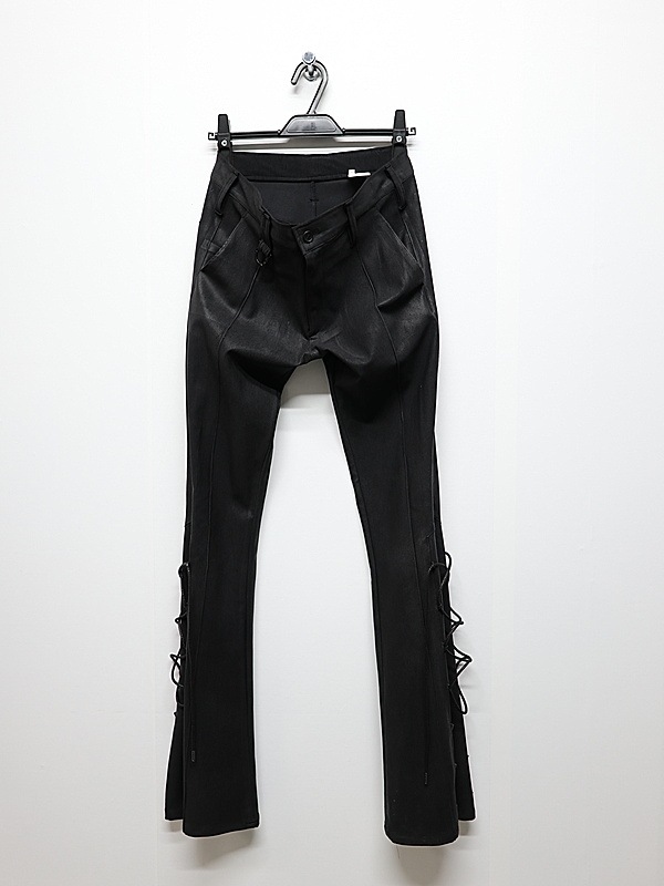 (ͽ���ʡ�11������12������ͽ��/kiryuyrik������奦����奦/High Tension Jersey Lace Up Flare Pants/Black