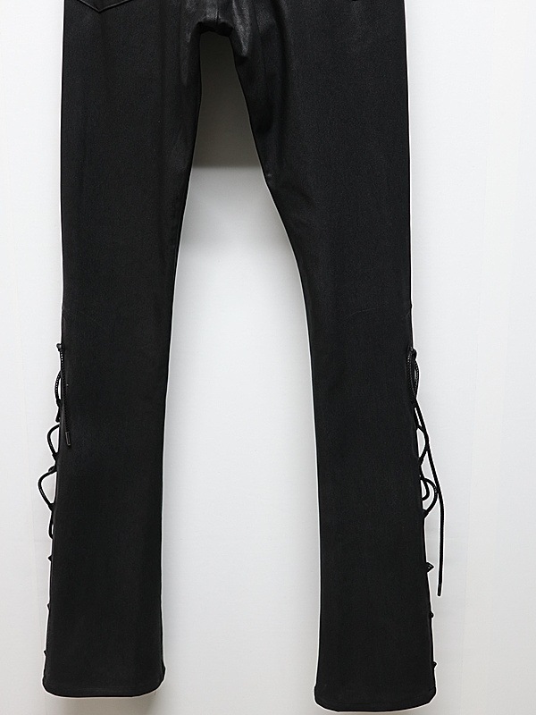 (ͽ���ʡ�11������12������ͽ��/kiryuyrik������奦����奦/High Tension Jersey Lace Up Flare Pants/Black