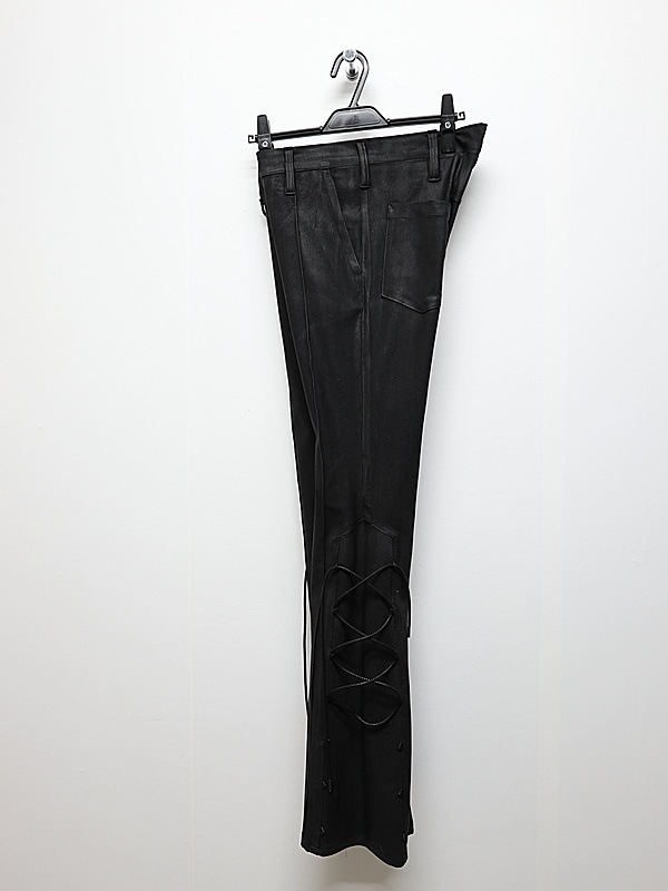 (ͽ���ʡ�11������12������ͽ��/kiryuyrik������奦����奦/High Tension Jersey Lace Up Flare Pants/Black