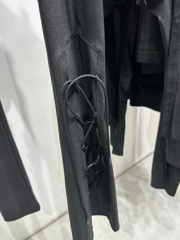 (ͽ���ʡ�11������12������ͽ��/kiryuyrik������奦����奦/High Tension Jersey Lace Up Flare Pants/Black
