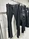 (ͽ���ʡ�11������12������ͽ��/kiryuyrik������奦����奦/High Tension Jersey Lace Up Flare Pants/Black