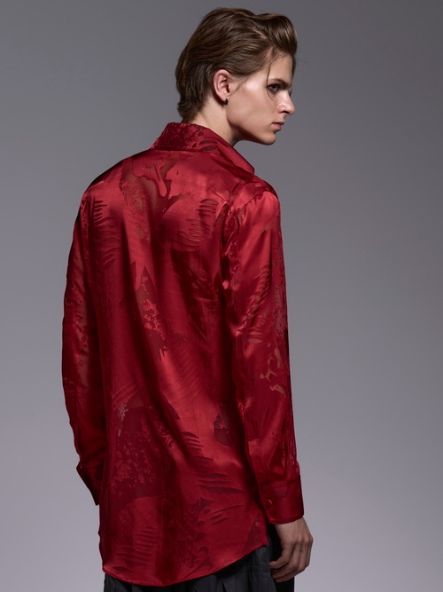 (ͽ���ʡ�7��8������ͽ��/kiryuyrik������奦����奦/Sahadow Butterfly Opal Shirt/Red