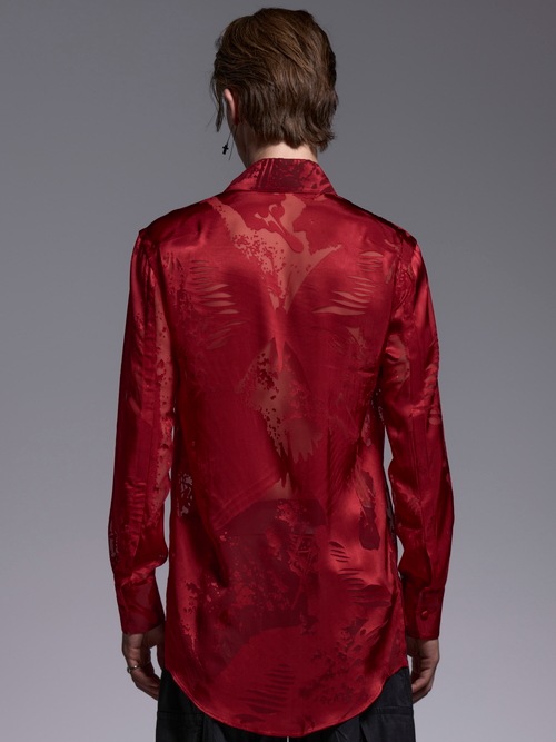 (ͽ���ʡ�7��8������ͽ��/kiryuyrik������奦����奦/Sahadow Butterfly Opal Shirt/Red