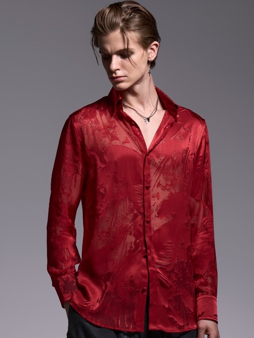 (ͽ���ʡ�7��8������ͽ��/kiryuyrik������奦����奦/Sahadow Butterfly Opal Shirt/Red