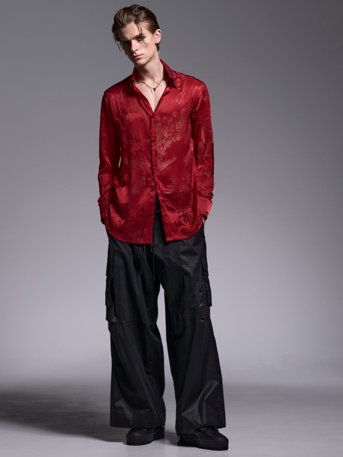 (ͽ���ʡ�7��8������ͽ��/kiryuyrik������奦����奦/Sahadow Butterfly Opal Shirt/Red