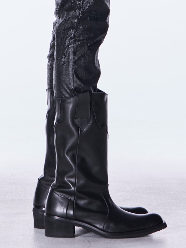 (ͽ���ʡ�11������12������ͽ��/kiryuyrik������奦����奦/Cow Hide Western Boots/Black