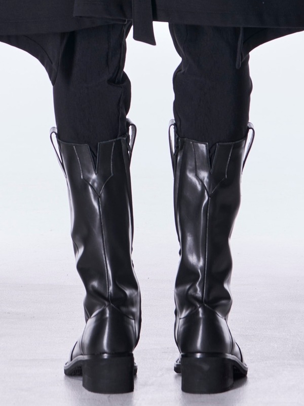 (ͽ���ʡ�11������12������ͽ��/kiryuyrik������奦����奦/Cow Hide Western Boots/Black