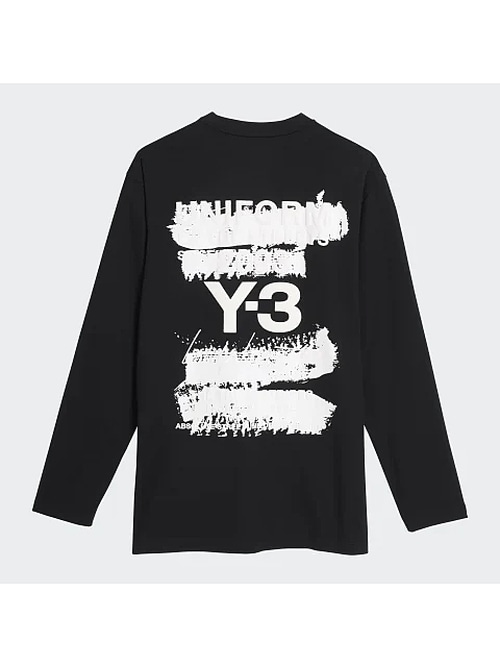 SALE30%OFF/Y-3磻꡼/U GFX LS TEE/BLACK