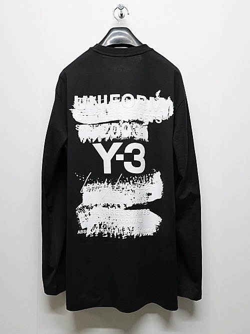 SALE30%OFF/Y-3磻꡼/U GFX LS TEE/BLACK