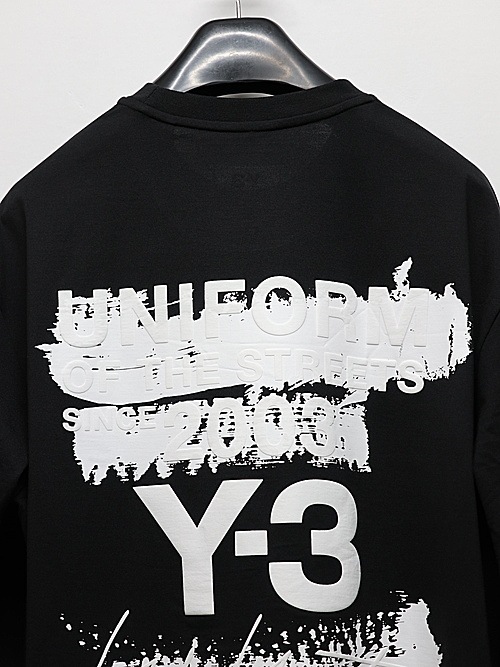 SALE30%OFF/Y-3磻꡼/U GFX LS TEE/BLACK