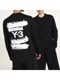 SALE30%OFF/Y-3磻꡼/U GFX LS TEE/BLACK