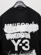 SALE30%OFF/Y-3磻꡼/U GFX LS TEE/BLACK