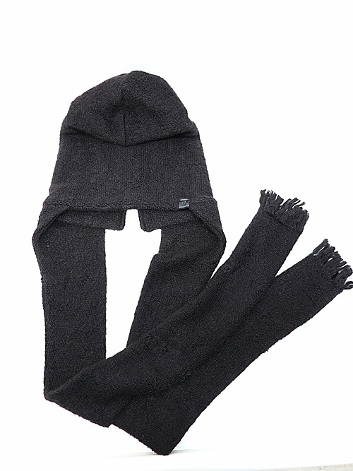 kiryuyrik������奦����奦/Border Stole Cap/Black&Black